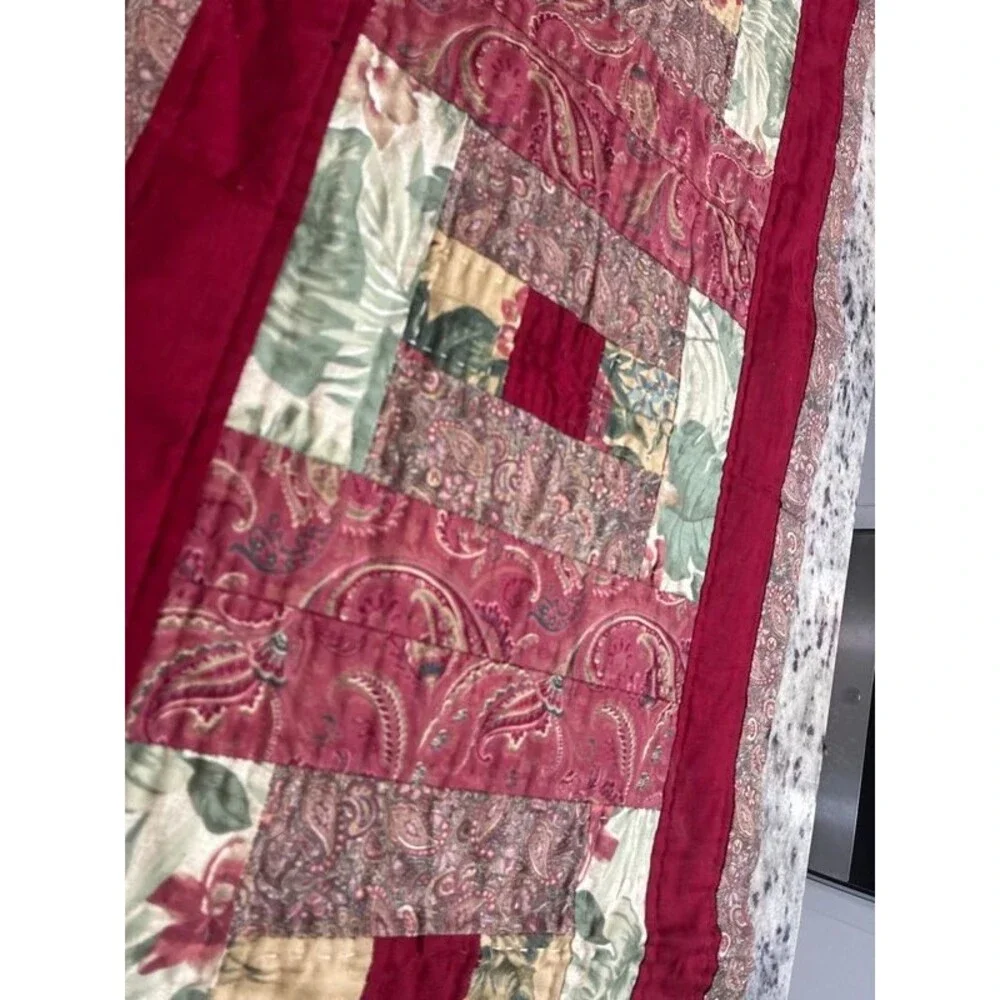 Gorgeous, handmade antique table runner